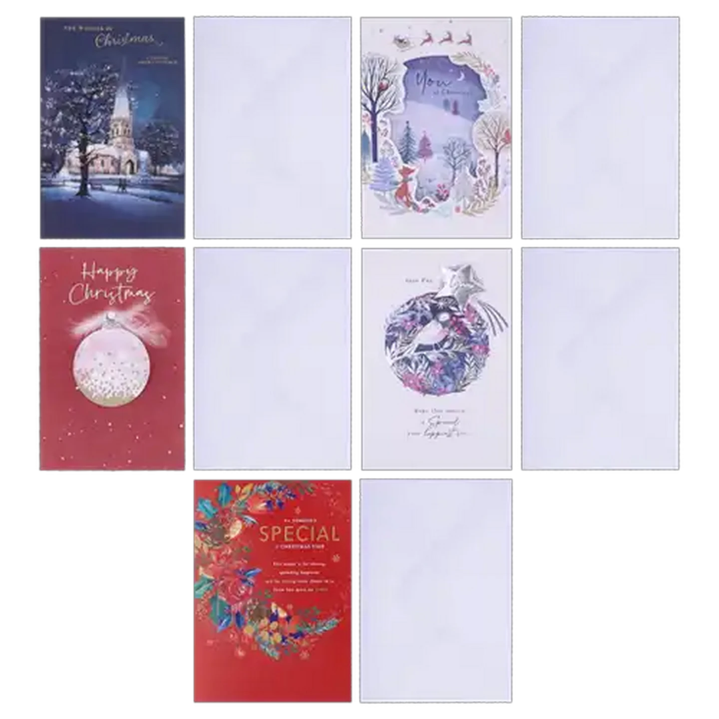 Image of Carlton Cards English AF Christmas Seasonal Card (Design May Vary)
