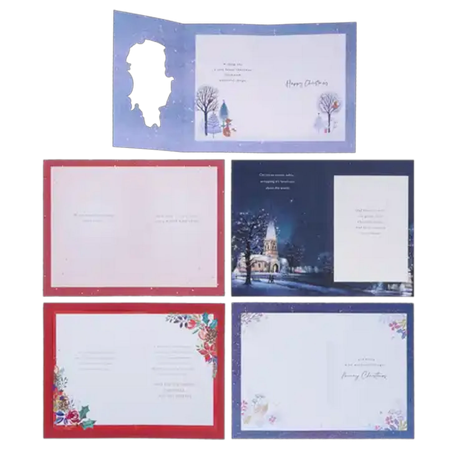Image of Carlton Cards English AF Christmas Seasonal Card (Design May Vary)