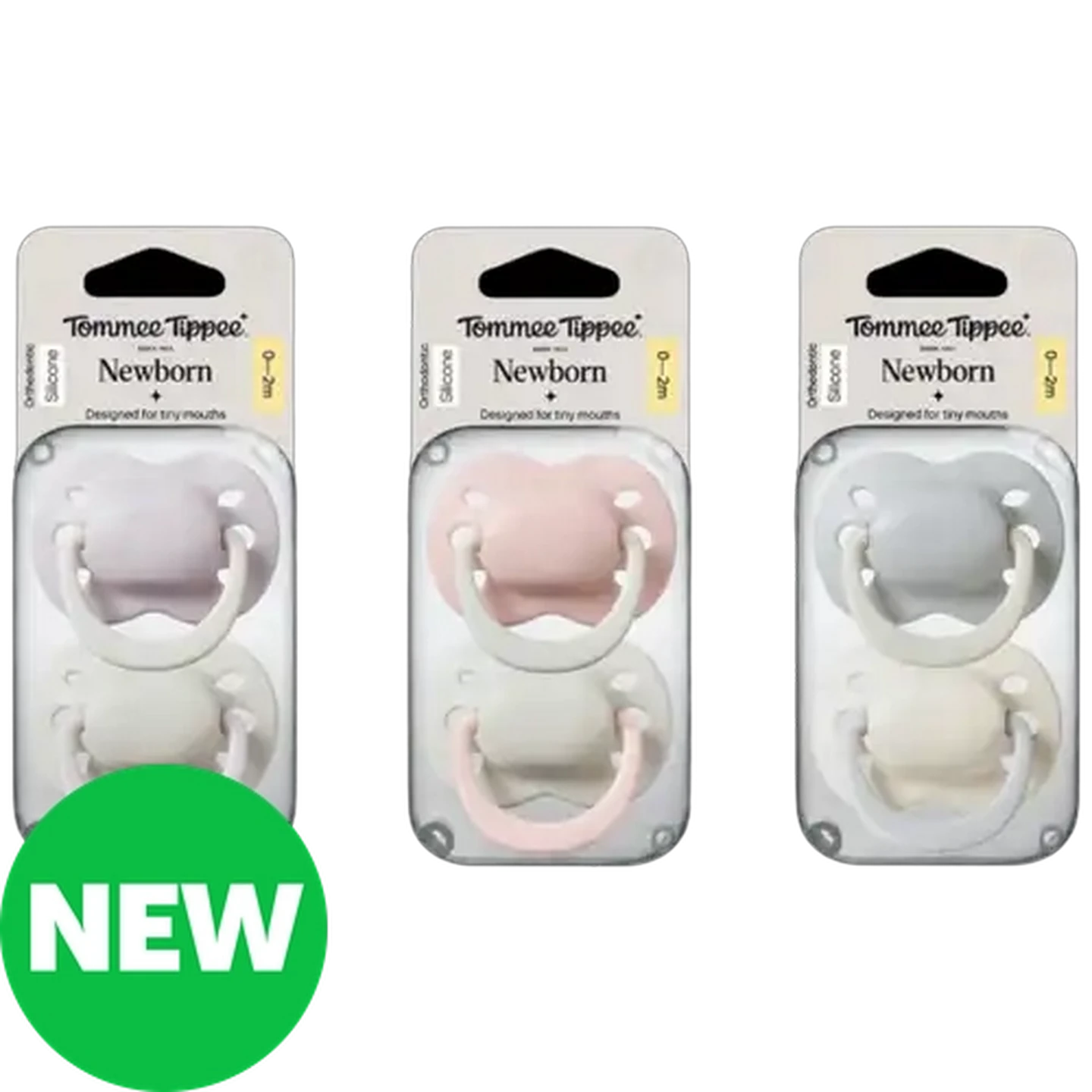 Image of Tommee Tippee Soother 0–2 Months 2-Pack (Colour May Vary)