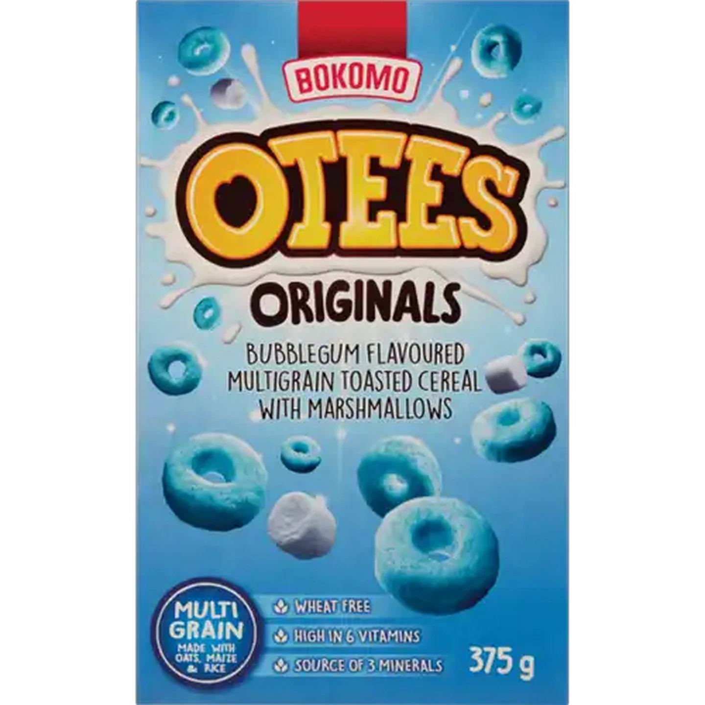 Image of OTEES Original Bubblegum Flavoured Cereal With Marshmallows 375g