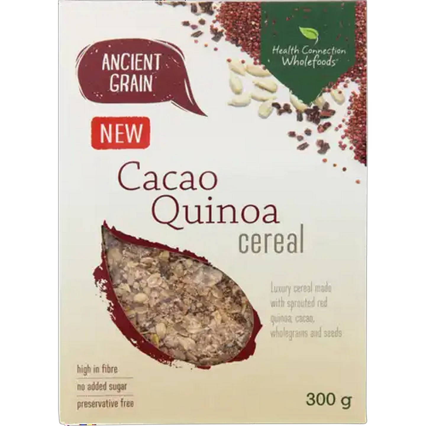 Image of Health Connection Wholefoods Cacao Quinoa Cereal 300g