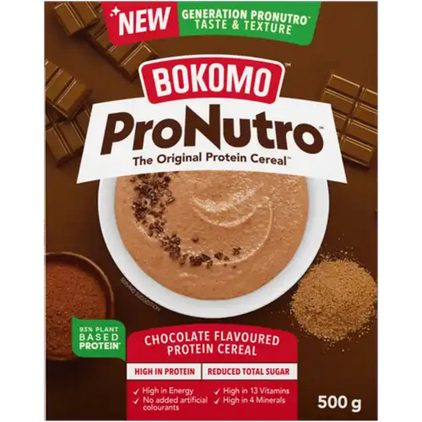 Image of Bokomo ProNutro Chocolate Flavoured Protein Cereal 500g
