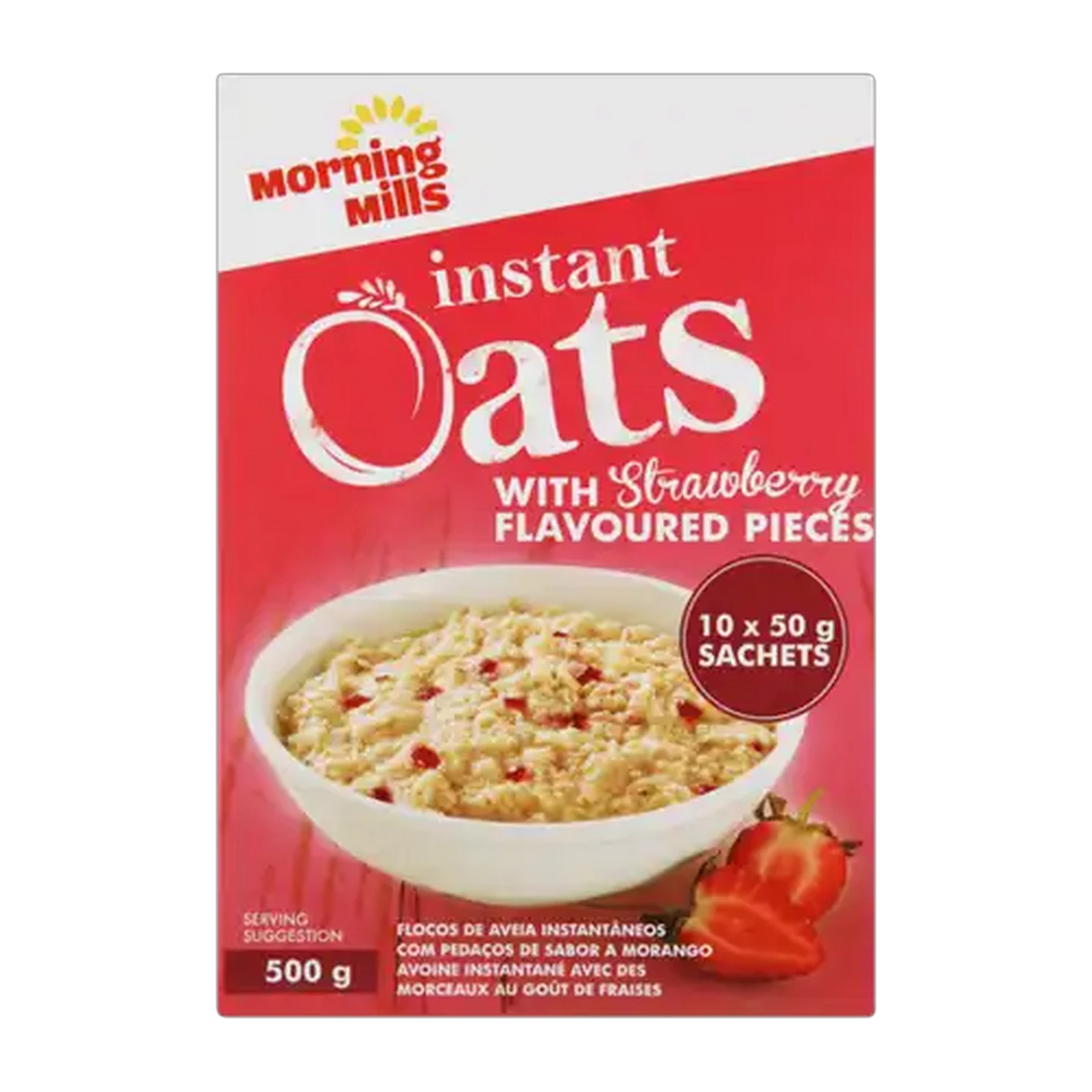Image of Morning Mills Strawberry Flavoured Instant Oats 500g