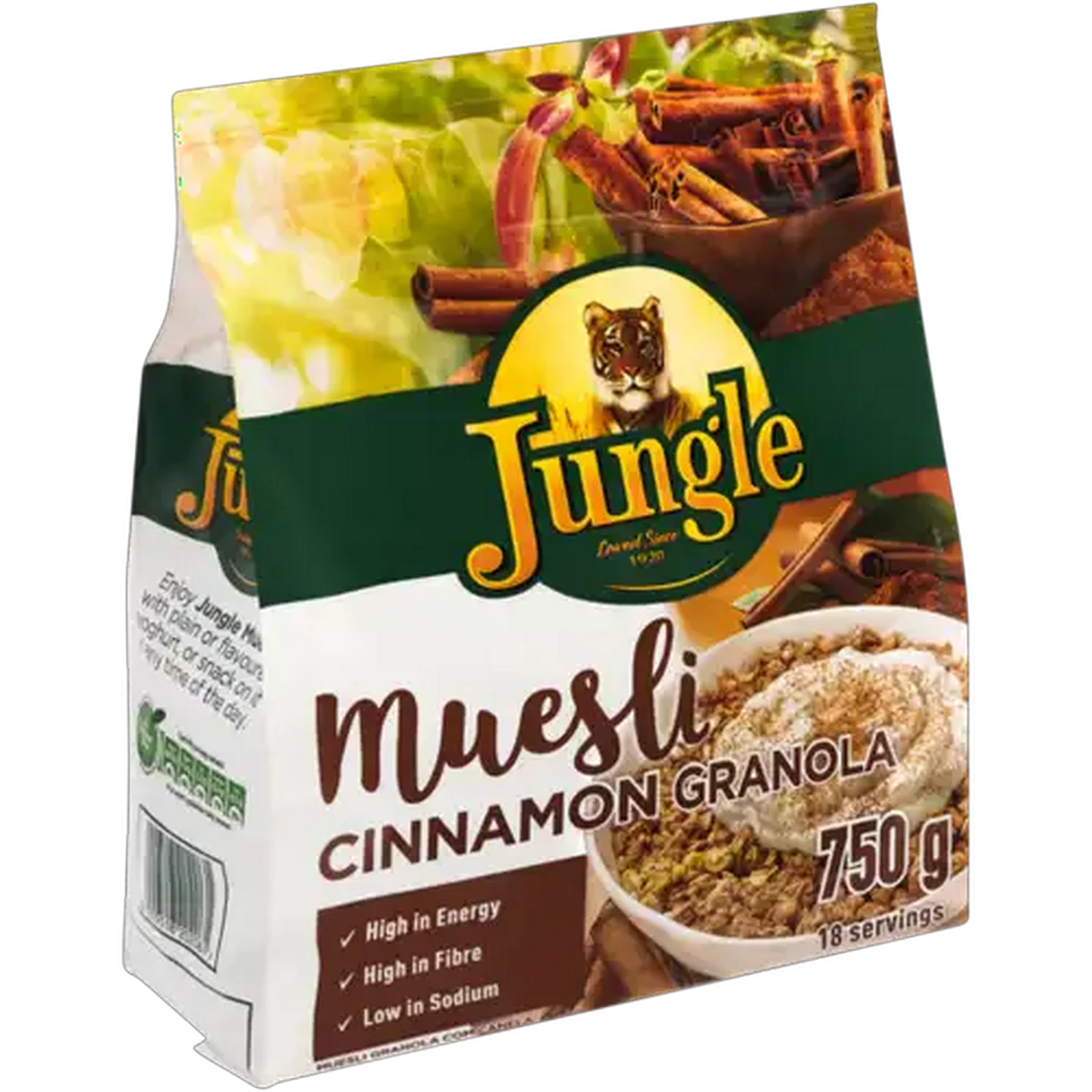 Image of Jungle Cinnamon Granola Muesli Cereal 750g