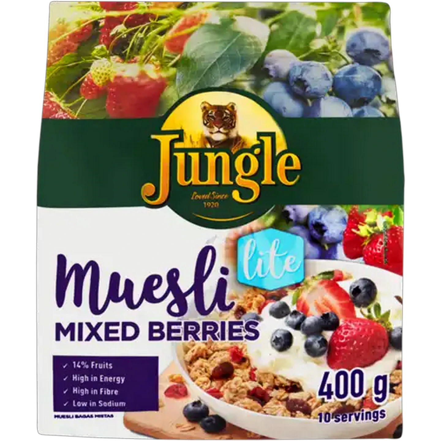 Image of Jungle Lite Mixed Berries Muesli 400g