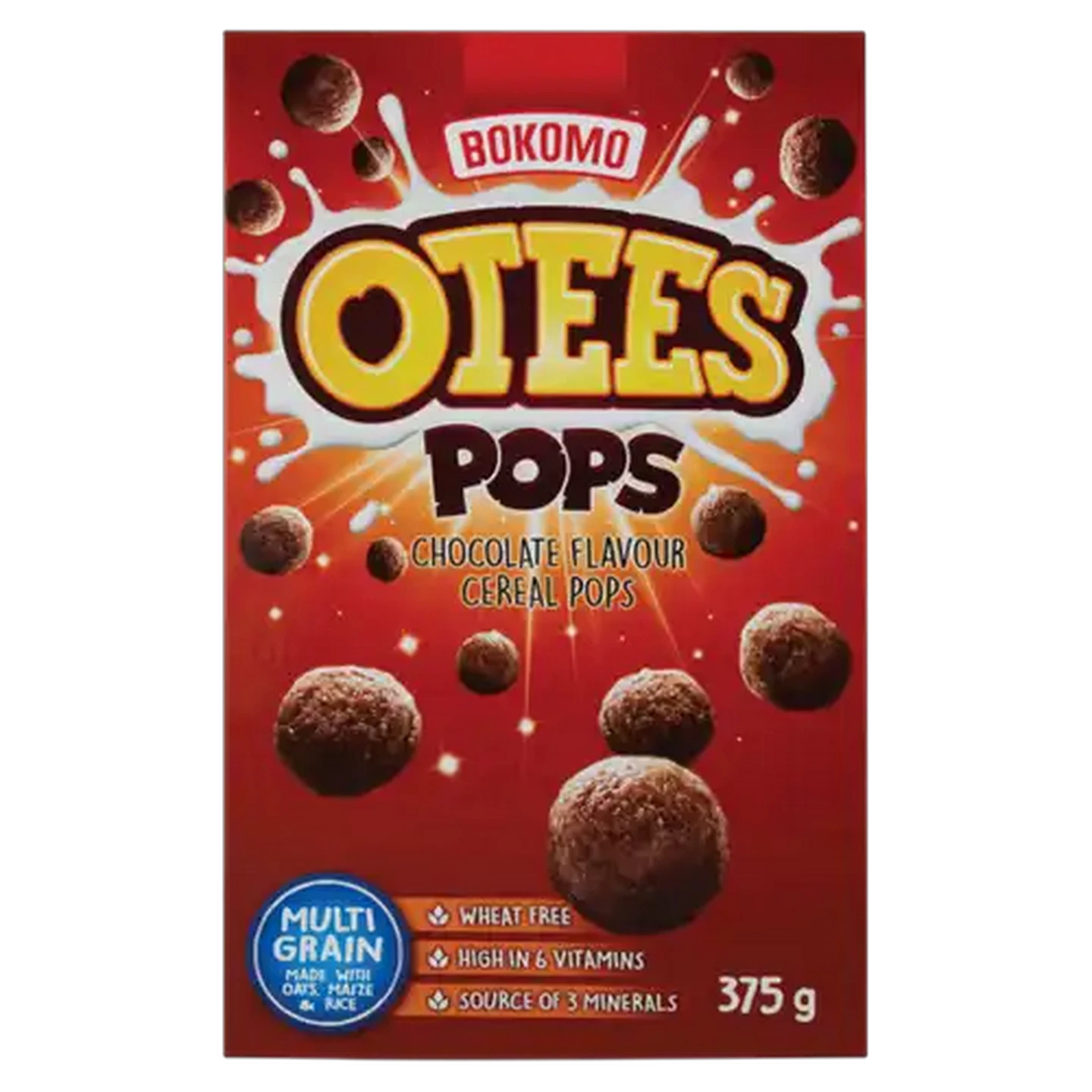 Image of OTEES Pops Chocolate Flavoured Cereal Pops 375g