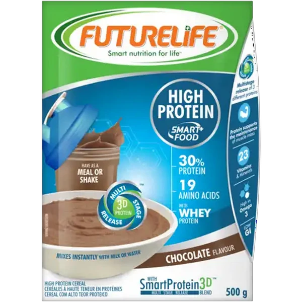 FUTURELIFE Smart Food Chocolate Flavour High Protein Cereal 500g