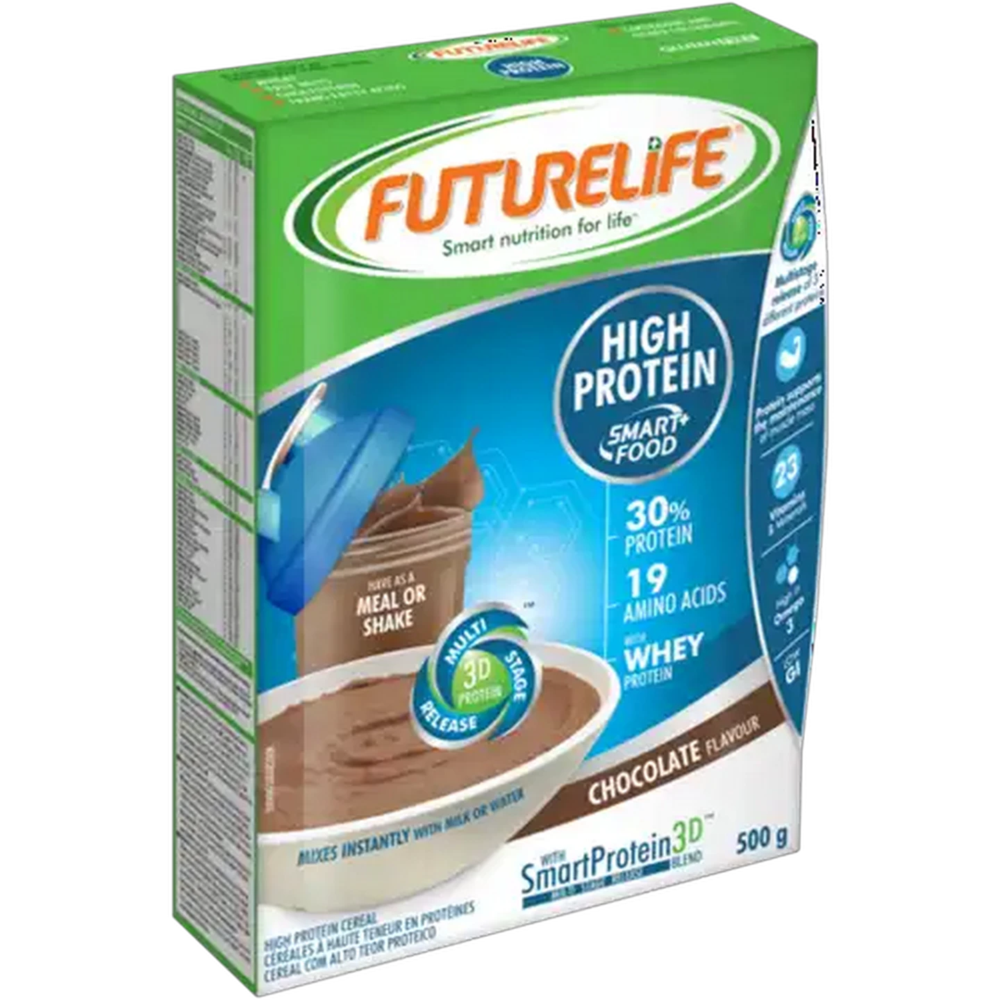 Image of FUTURELIFE Smart Food Chocolate Flavour High Protein Cereal 500g