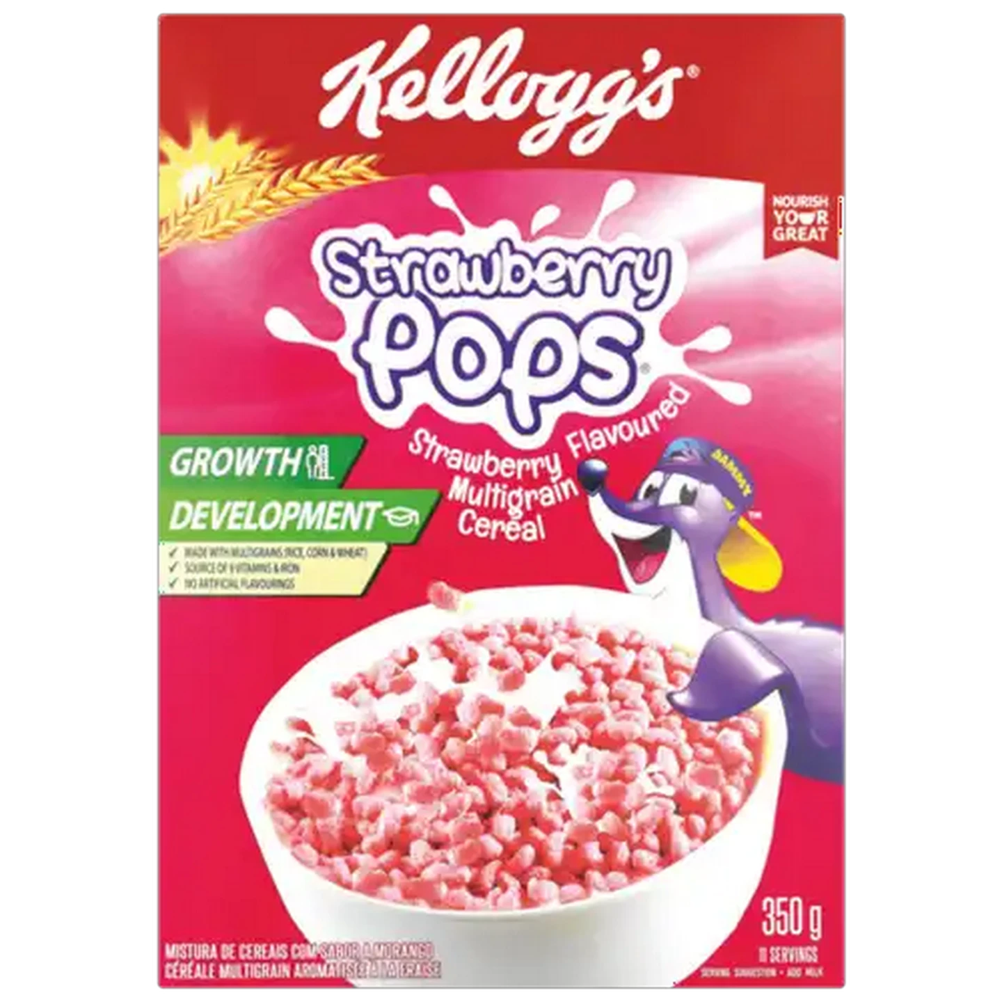 Image of Strawberry Pops Multigrain Cereal 350g