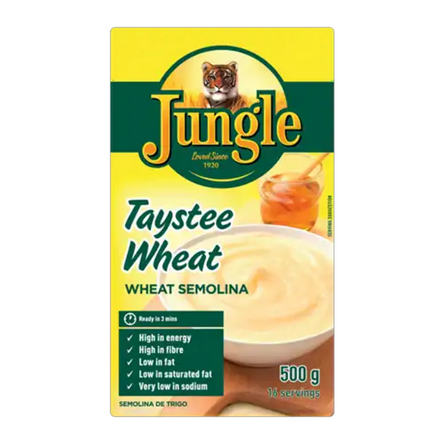 Image of Jungle Taystee Wheat Semolina Energy Breakfast Porridge 500g