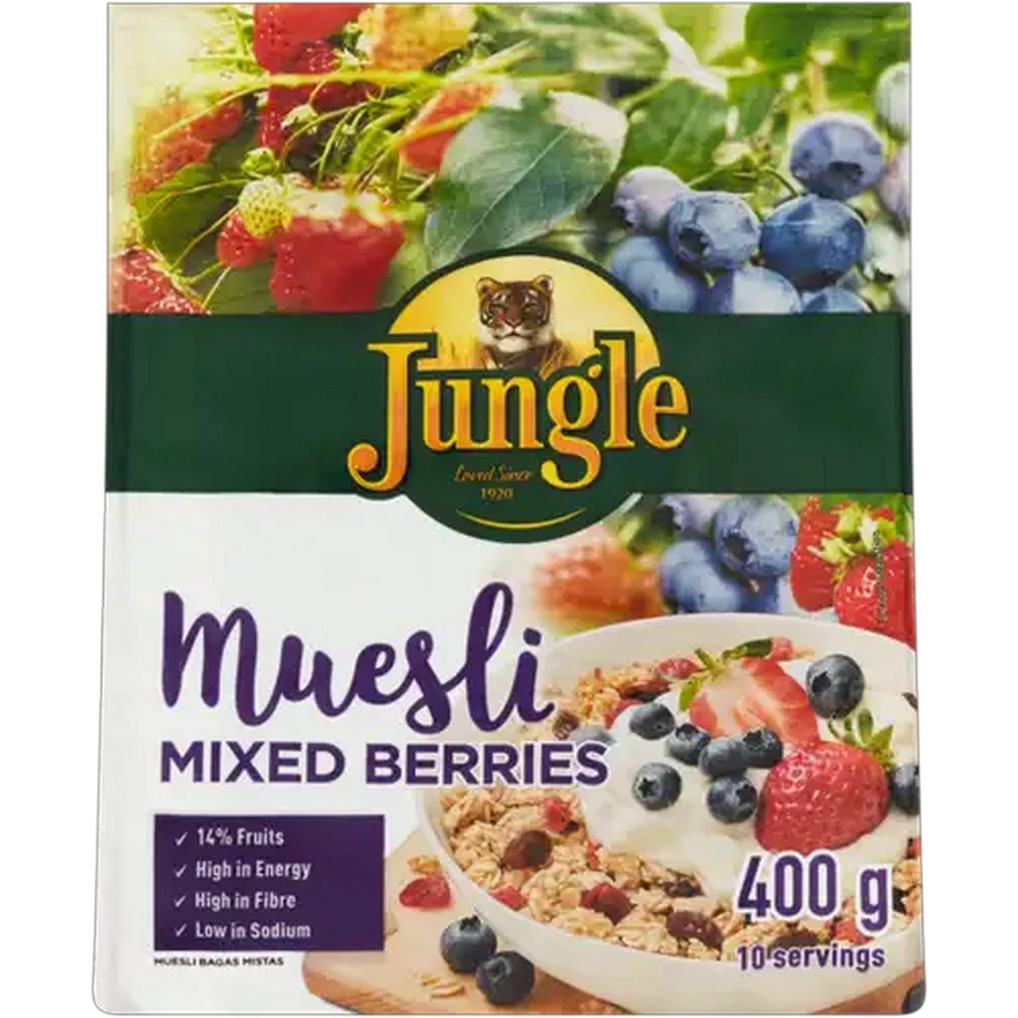 Image of Jungle Mixed Berries Muesli Cereal 400g
