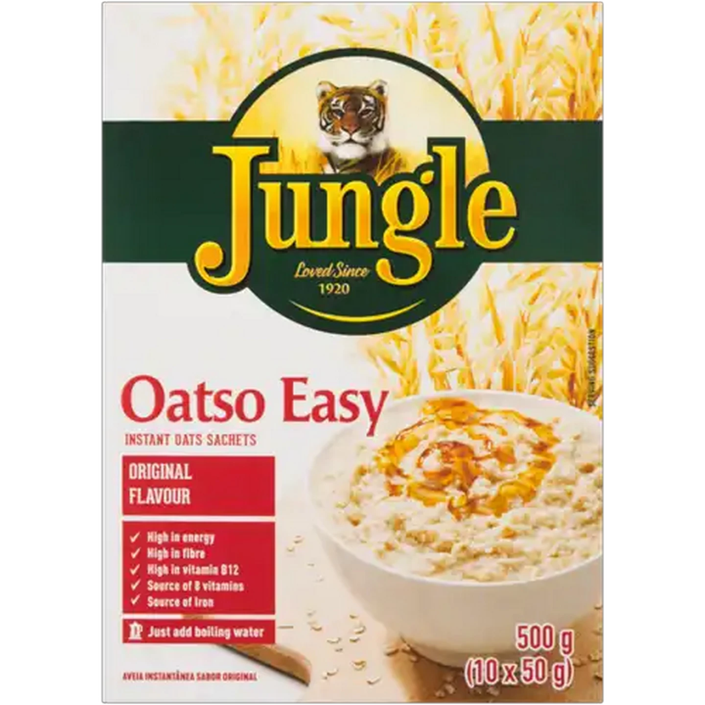Image of Jungle Oatso Easy Original Flavoured Instant Oats Sachets 500g