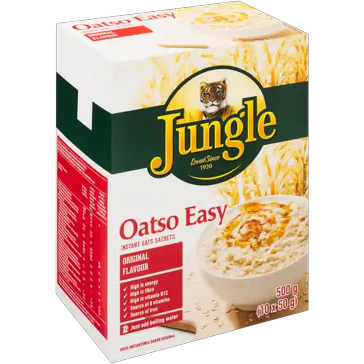 Image of Jungle Oatso Easy Original Flavoured Instant Oats Sachets 500g