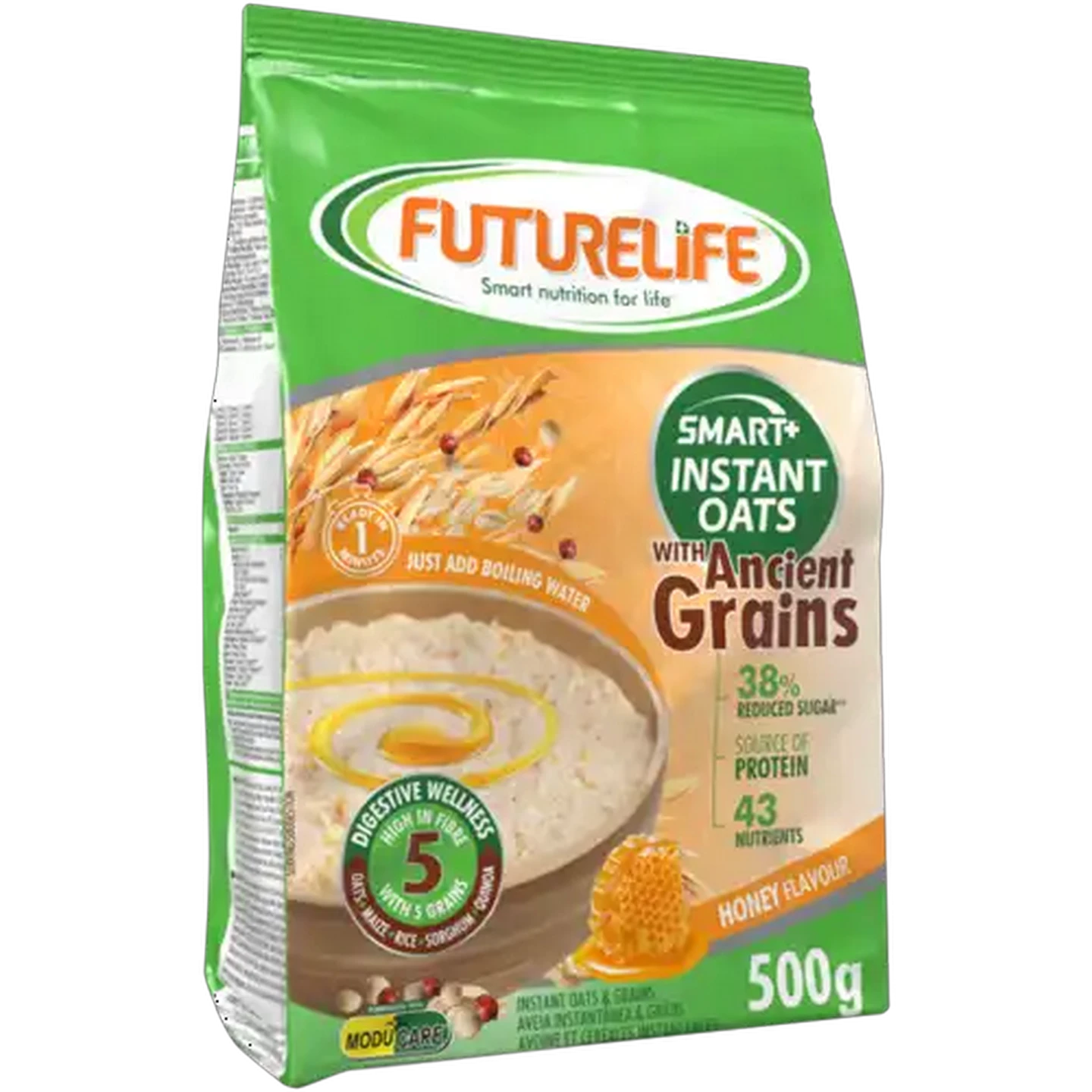Image of FUTURELIFE Smart Honey Flavour Instant Oats with Ancient Grains 500g
