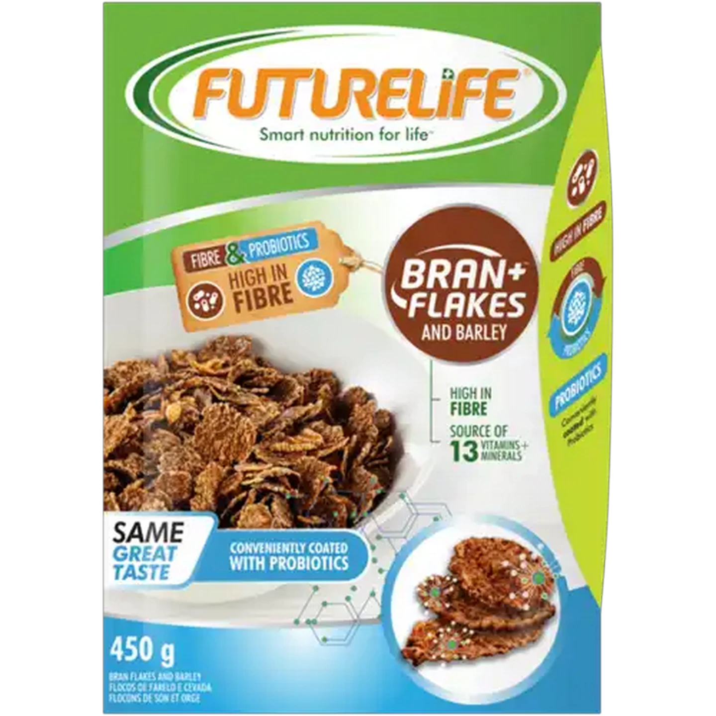 Image of FUTURELIFE Bran Flakes & Barley Cereal 450g