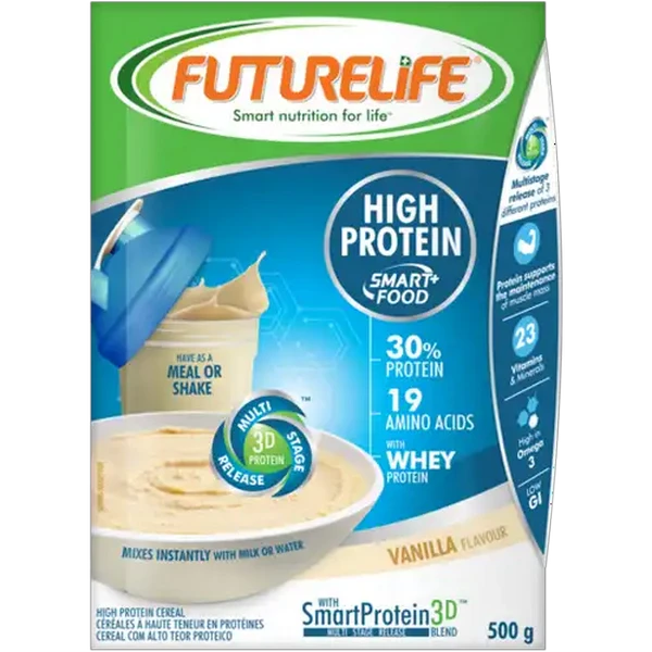 FUTURELIFE Smart Food Vanilla Flavour High Protein Cereal 500g