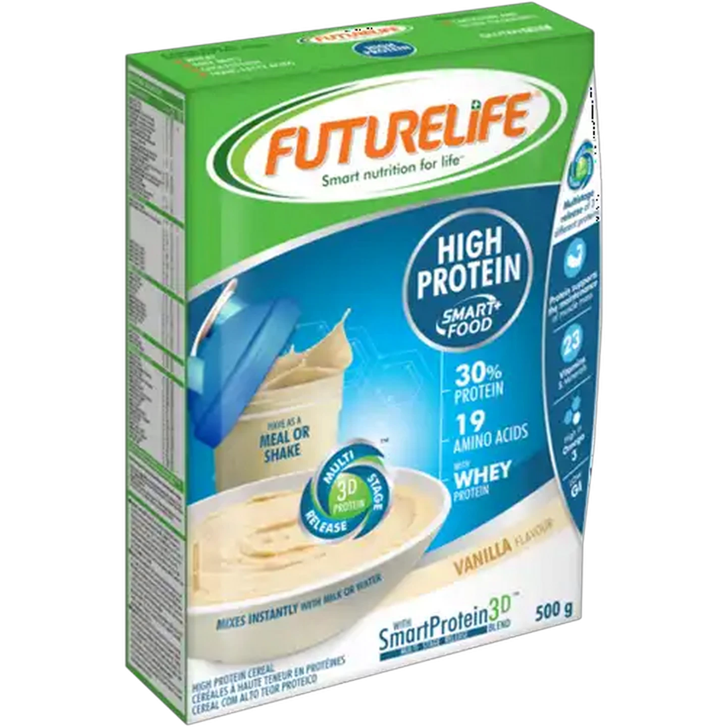 Image of FUTURELIFE Smart Food Vanilla Flavour High Protein Cereal 500g