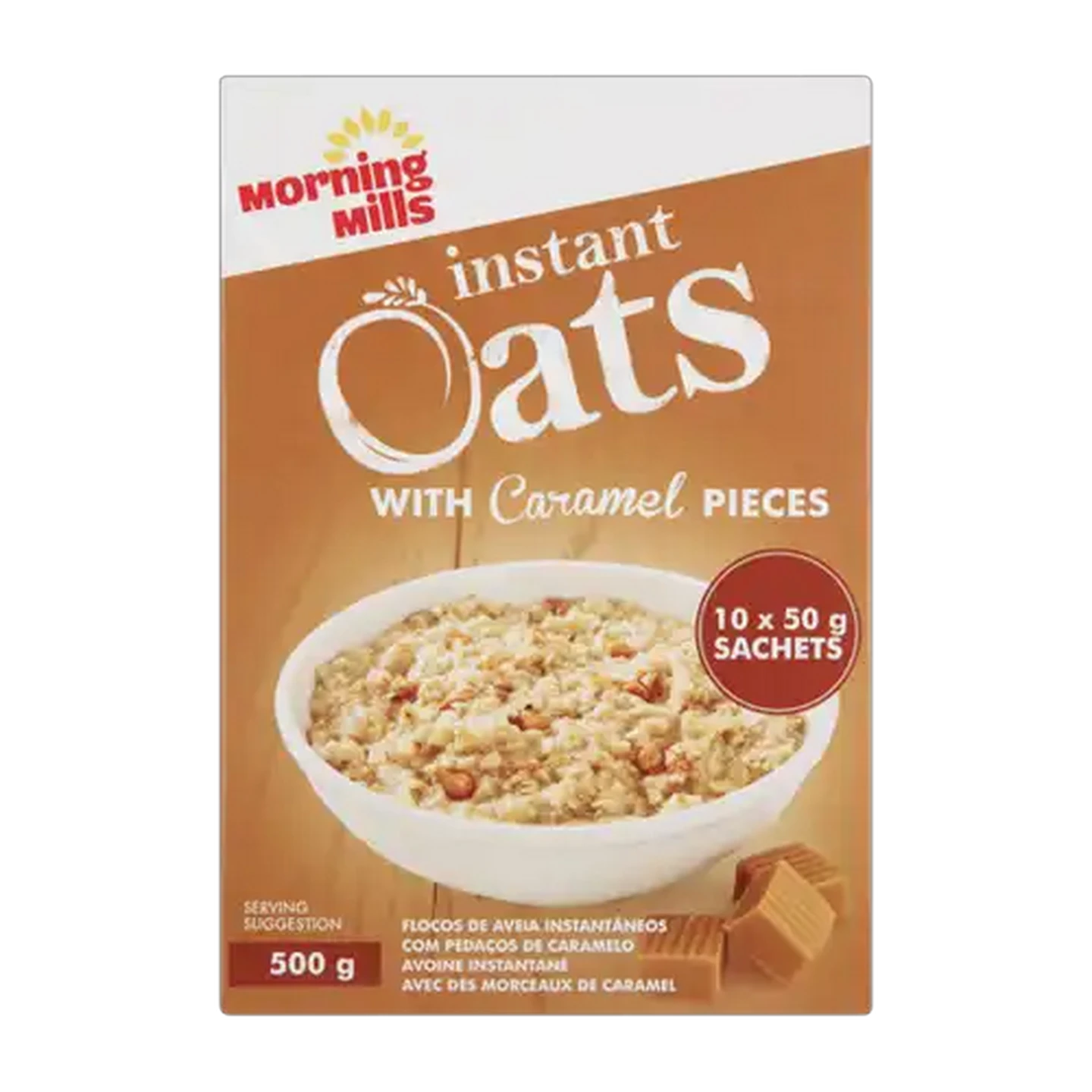 Image of Morning Mills With Caramel Pieces Instant Oats 500g