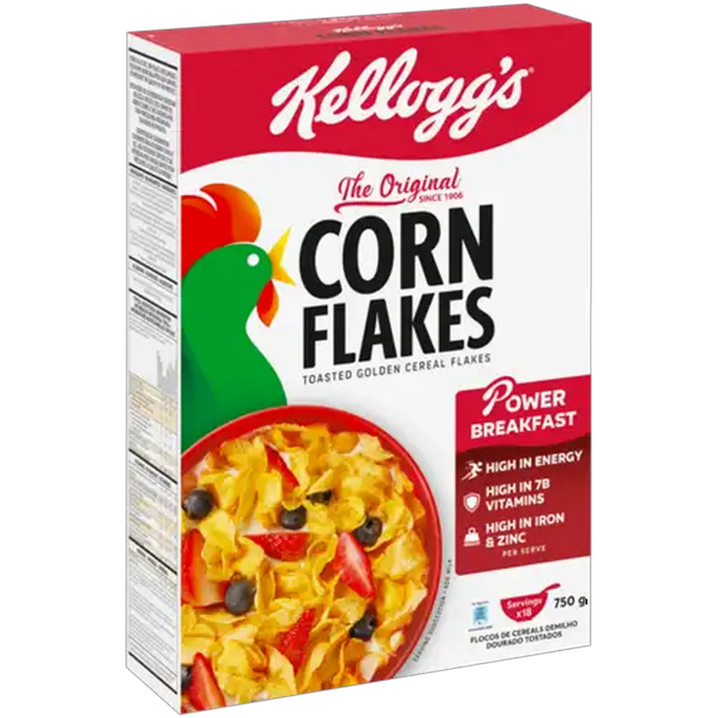 Image of Kellogg's Corn Flakes Toasted Golden Cereal Flakes 750g