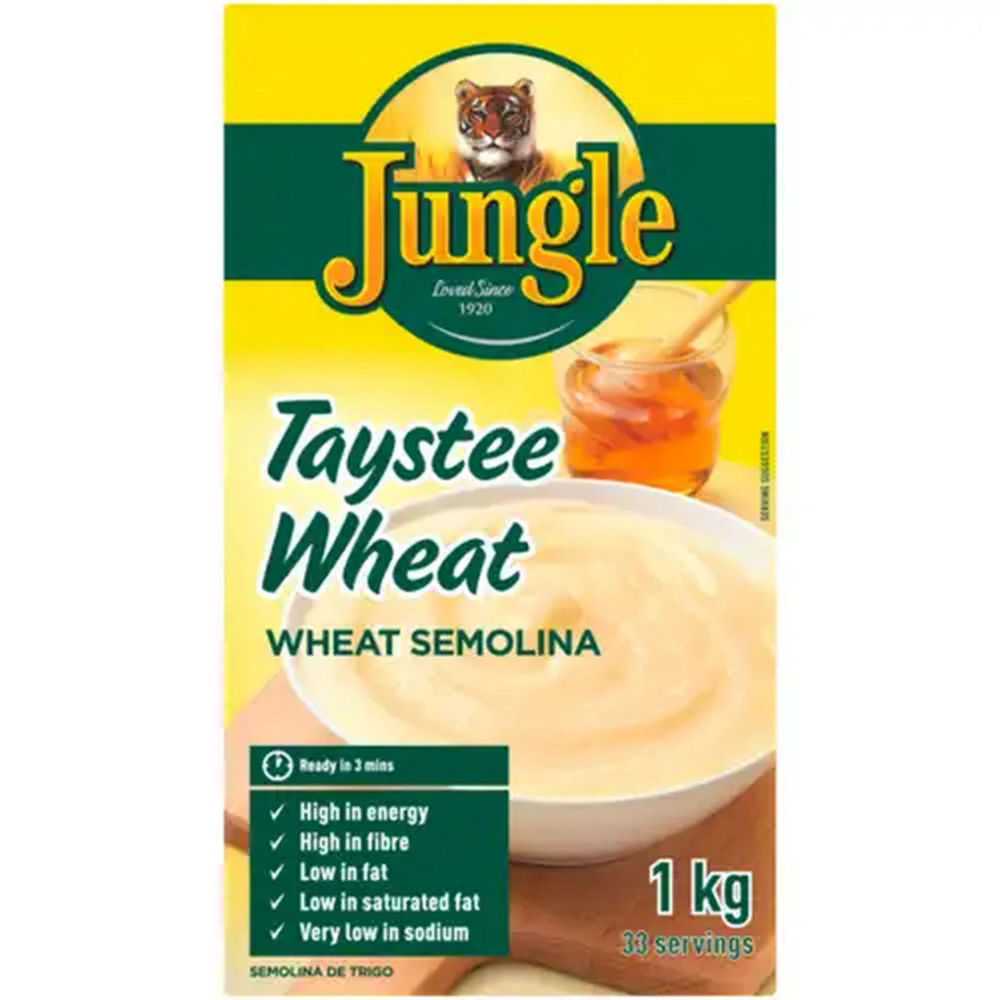 Image of Jungle Taystee Wheat Semolina Porridge 1kg