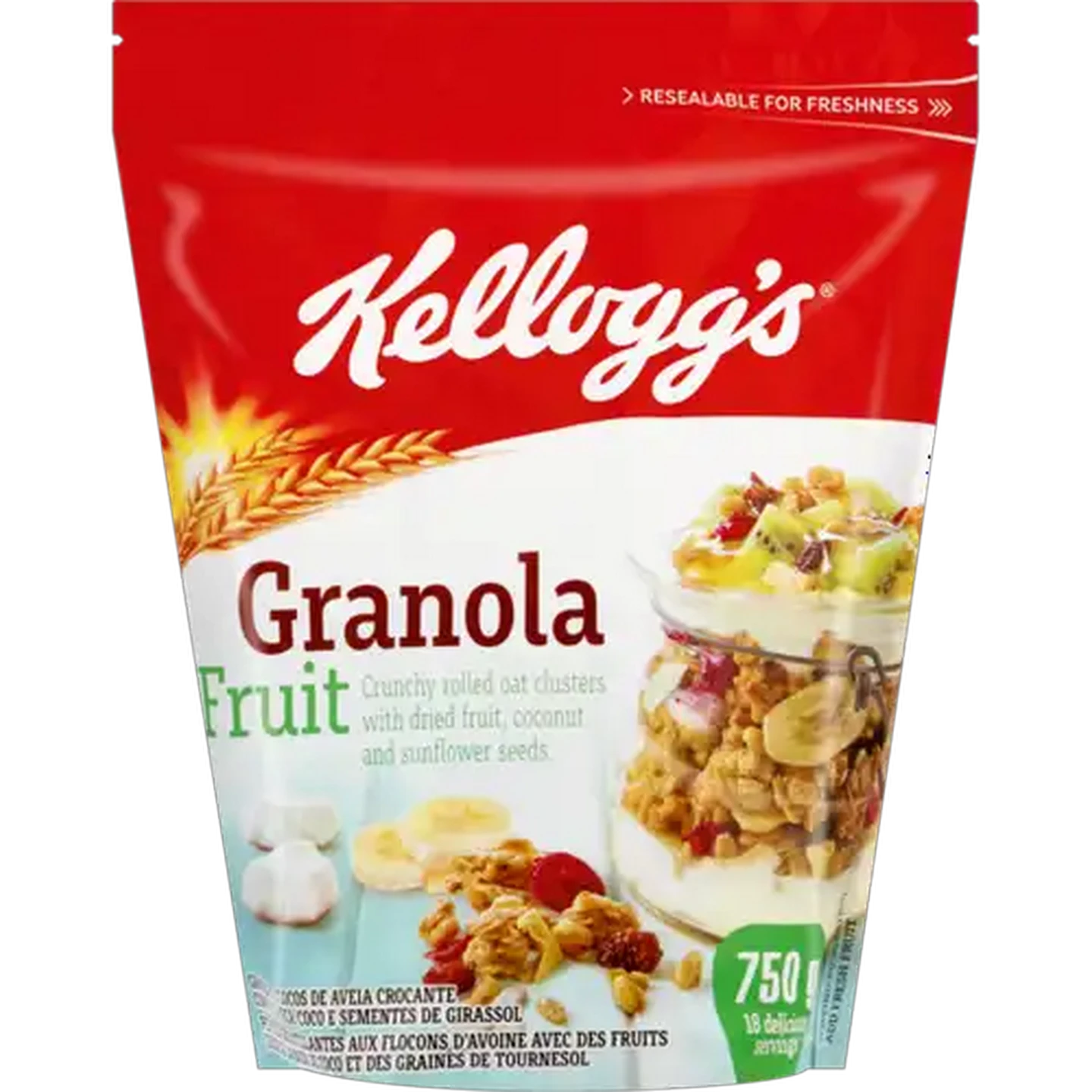 Image of Kellogg's Fruit Granola Muesli Cereal 750g