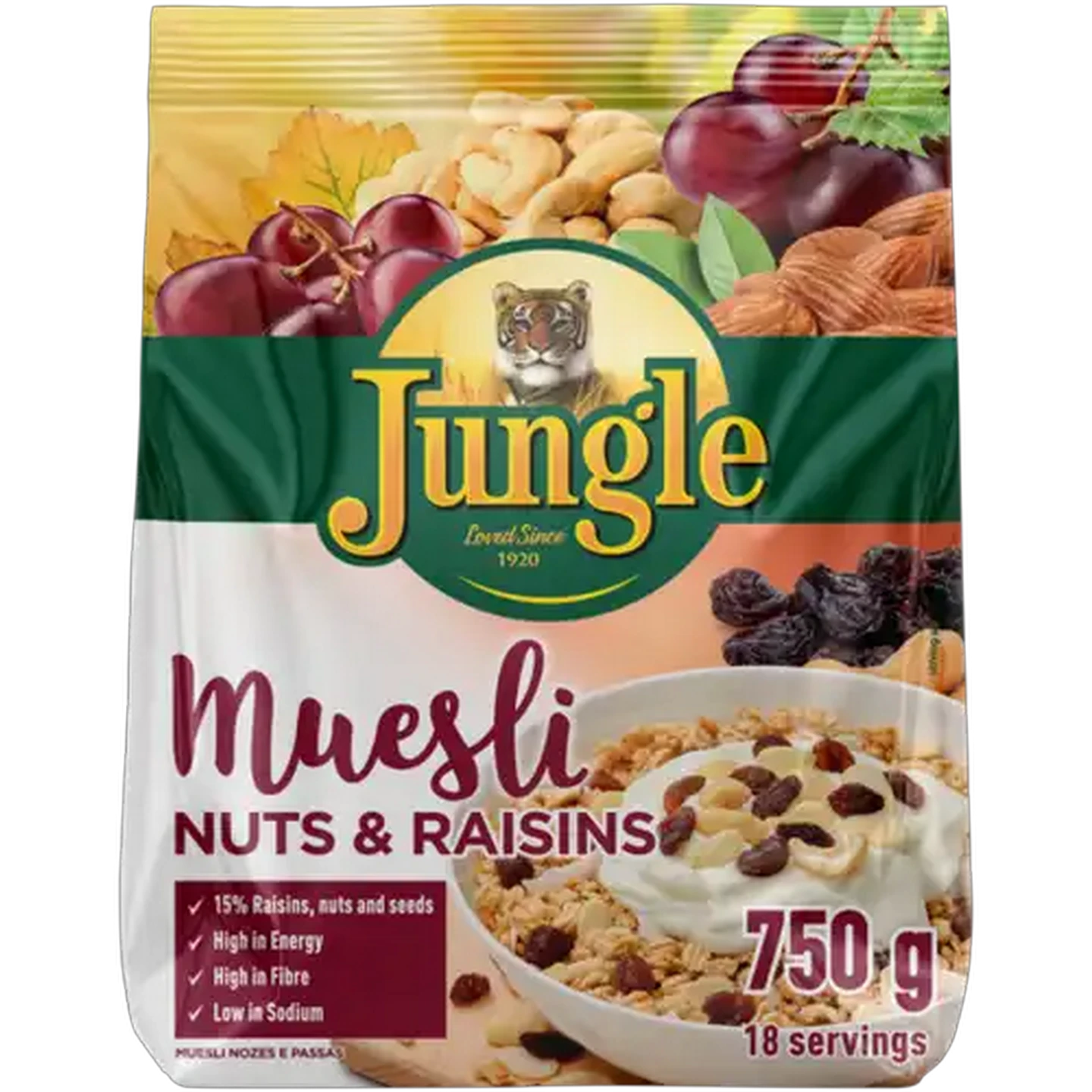 Image of Jungle Nuts & Raisins Muesli 750g