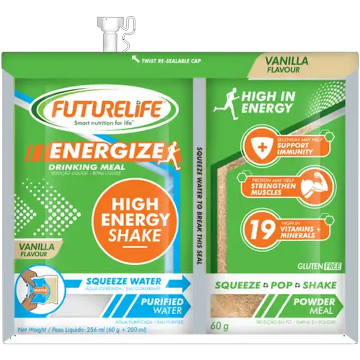 Image of FUTURELIFE Energize Vanilla Flavoured Drinking Meal 256ml