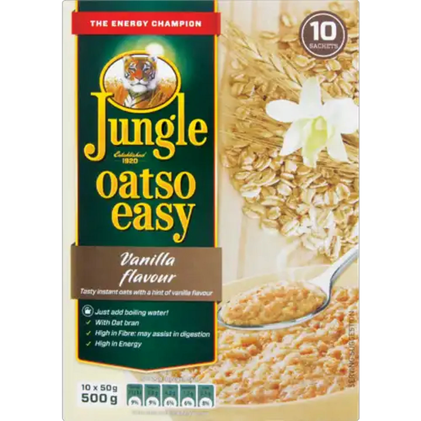 Image of Jungle Oatso Easy Vanilla Flavoured Instant Oats 500g