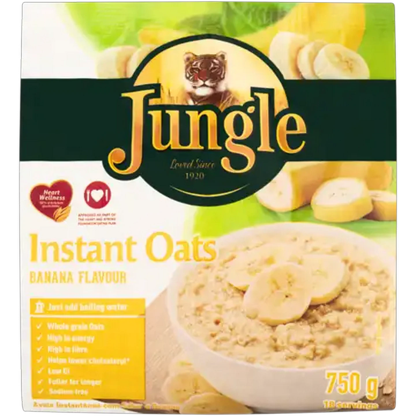 Image of Jungle Oats Instant Banana Flavoured Porridge 750g