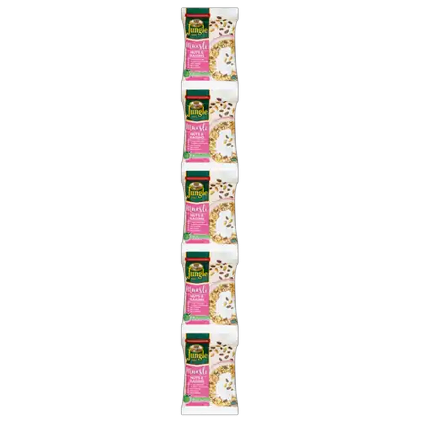Image of Jungle Nuts & Raisins Muesli Strip 5 x 40g