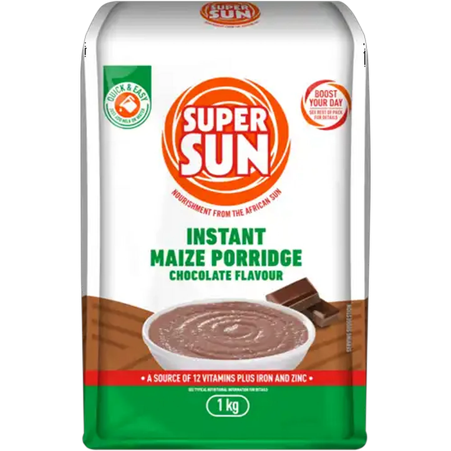 Image of Super Sun Chocolate Flavour Instant Maize Porridge 1kg
