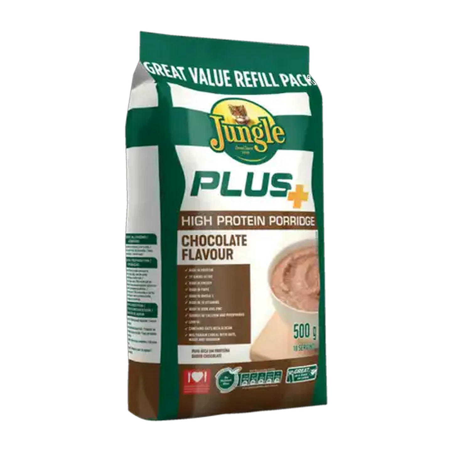 Image of Jungle Plus Chocolate Flavoured Porridge 500g