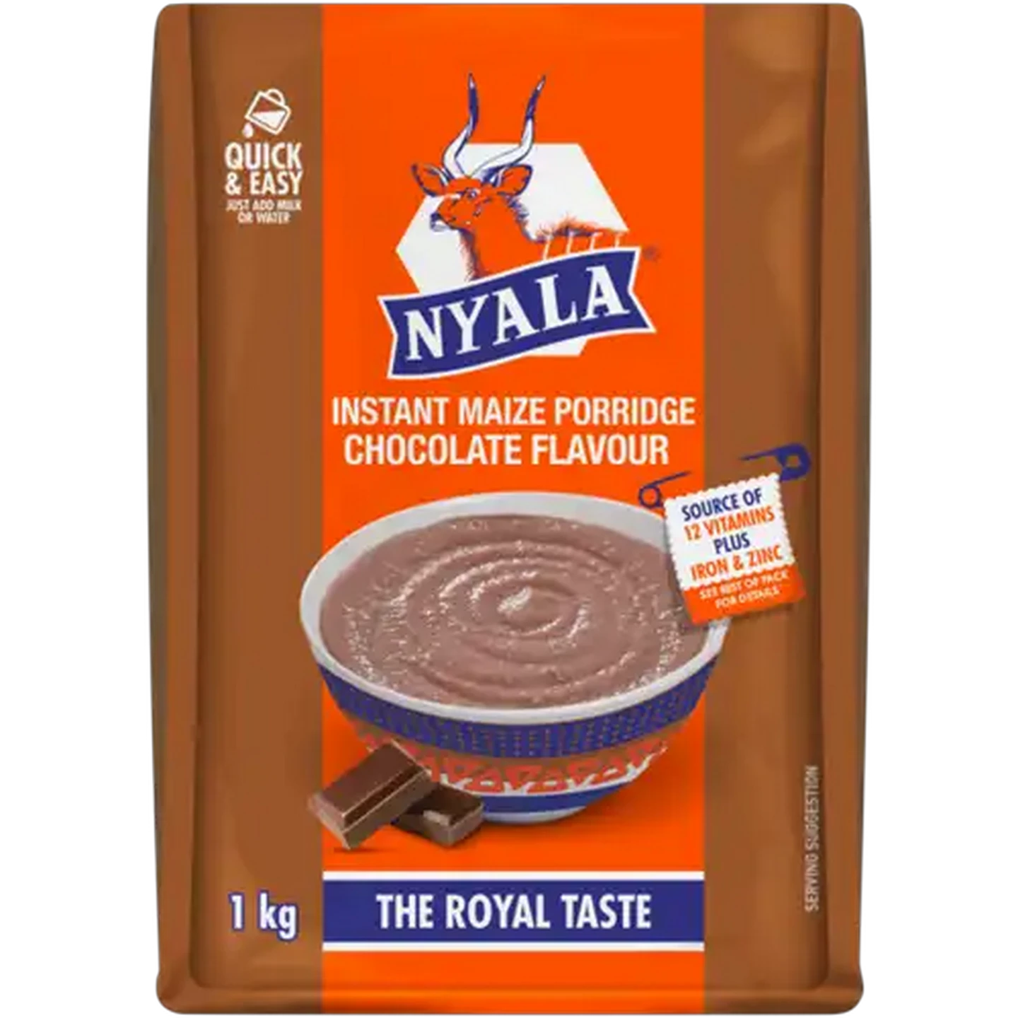 Image of Nyala Chocolate Flavour Instant Maize Porridge 1kg