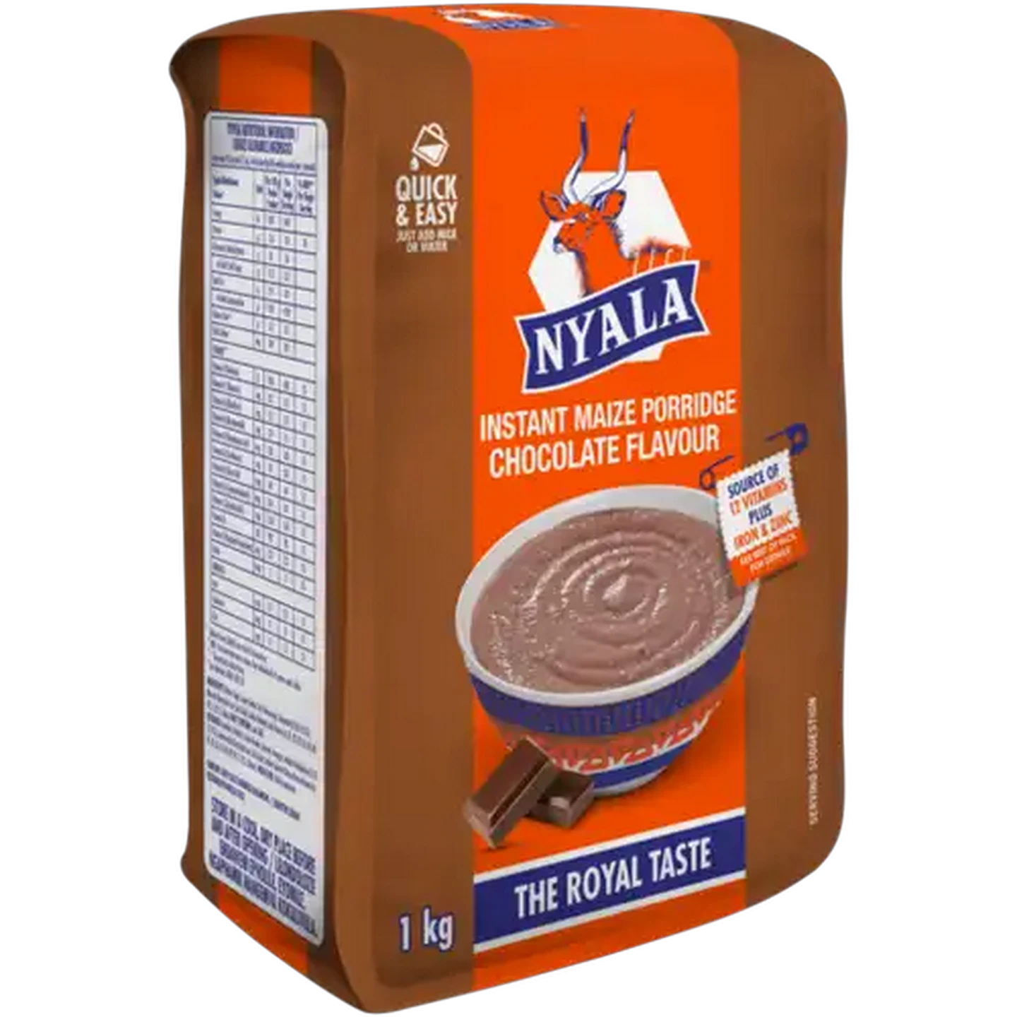 Image of Nyala Chocolate Flavour Instant Maize Porridge 1kg