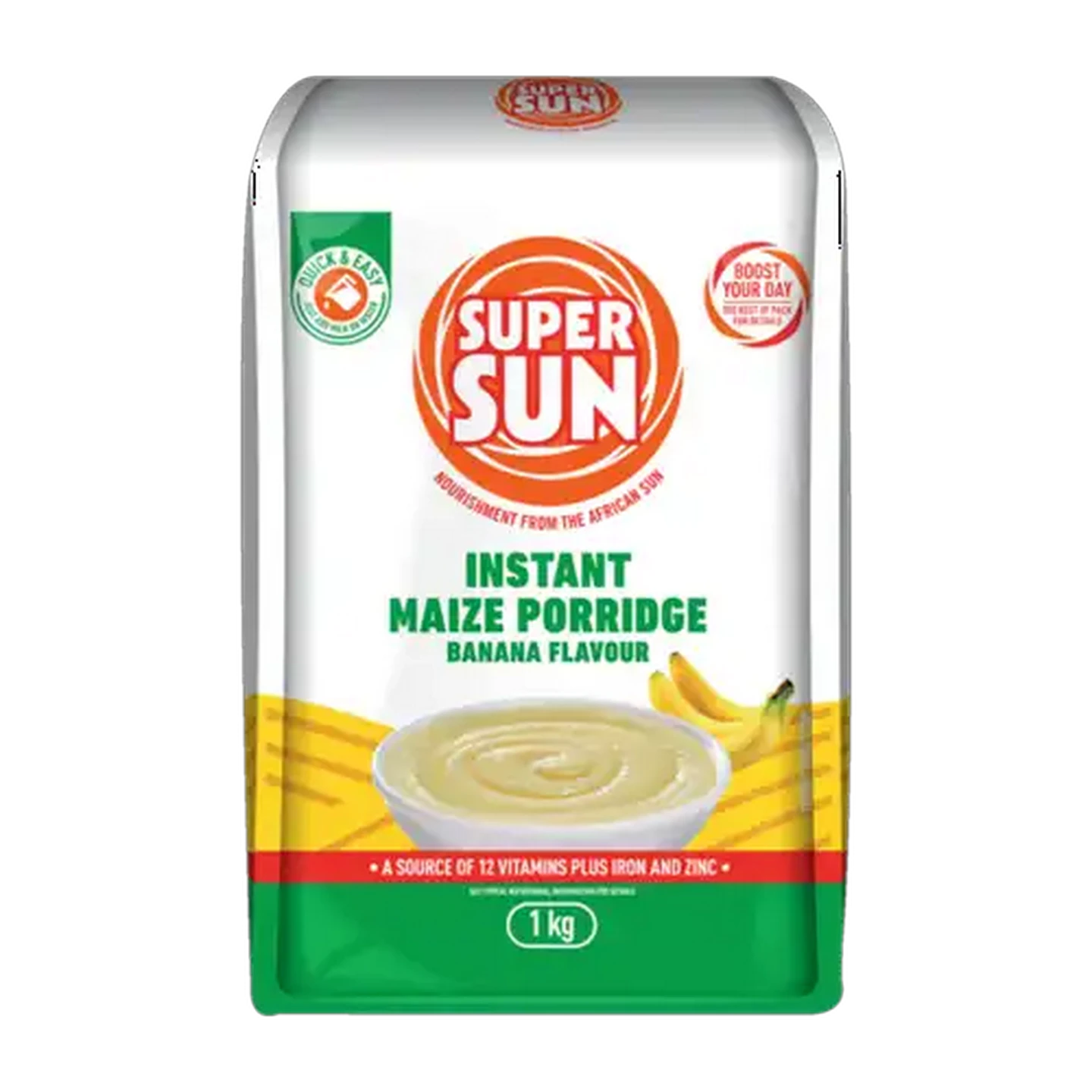 Image of Super Sun Banana Flavoured Instant Maize Porridge 1kg