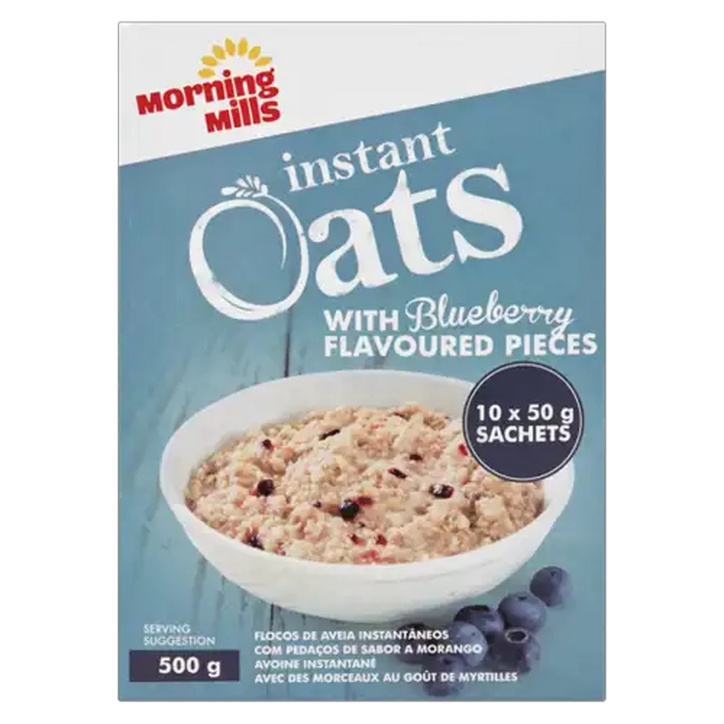 Image of Morning Mills Blueberry Flavoured Instant Oats 500g