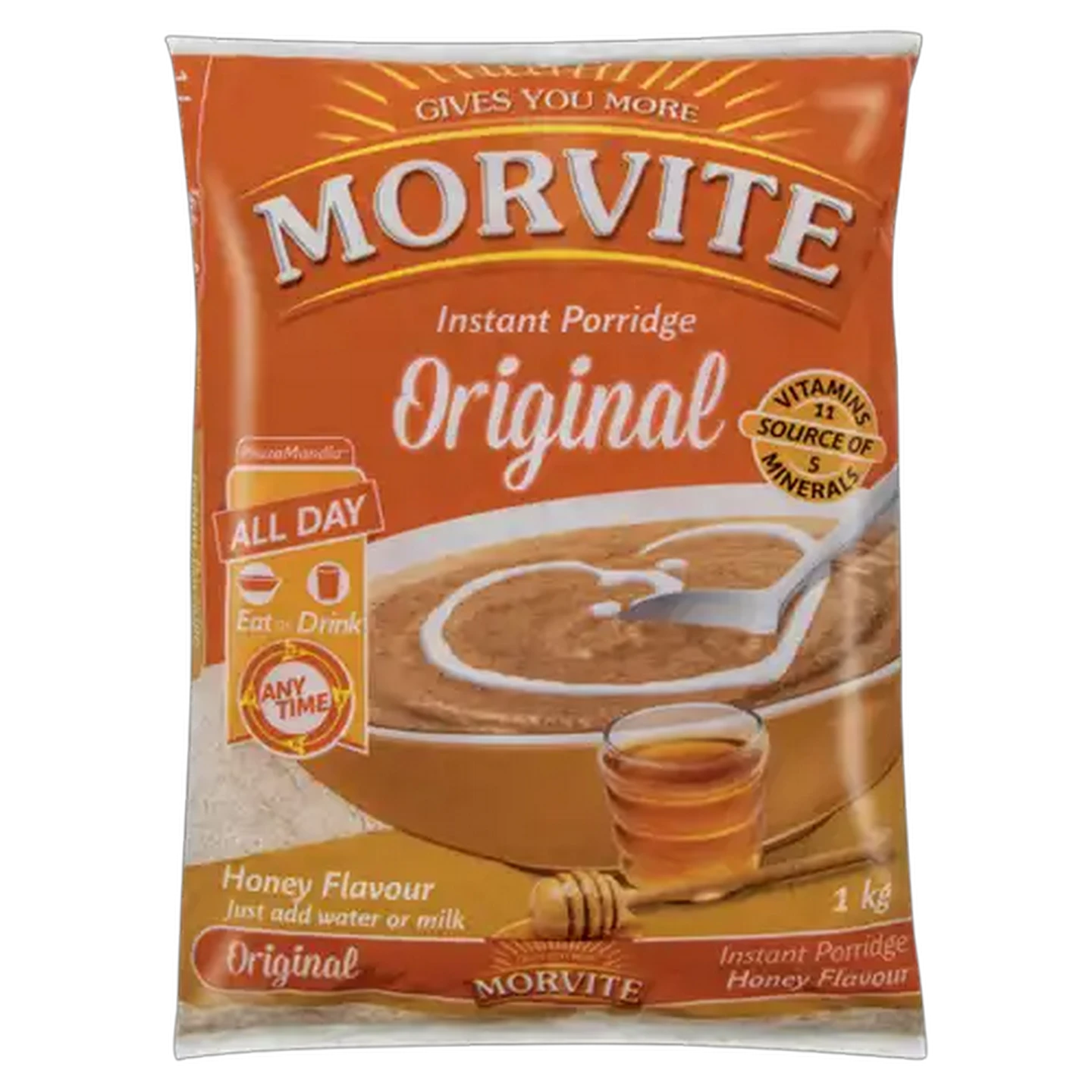 Image of Morvite Original Honey Flavoured Instant Porridge 1kg