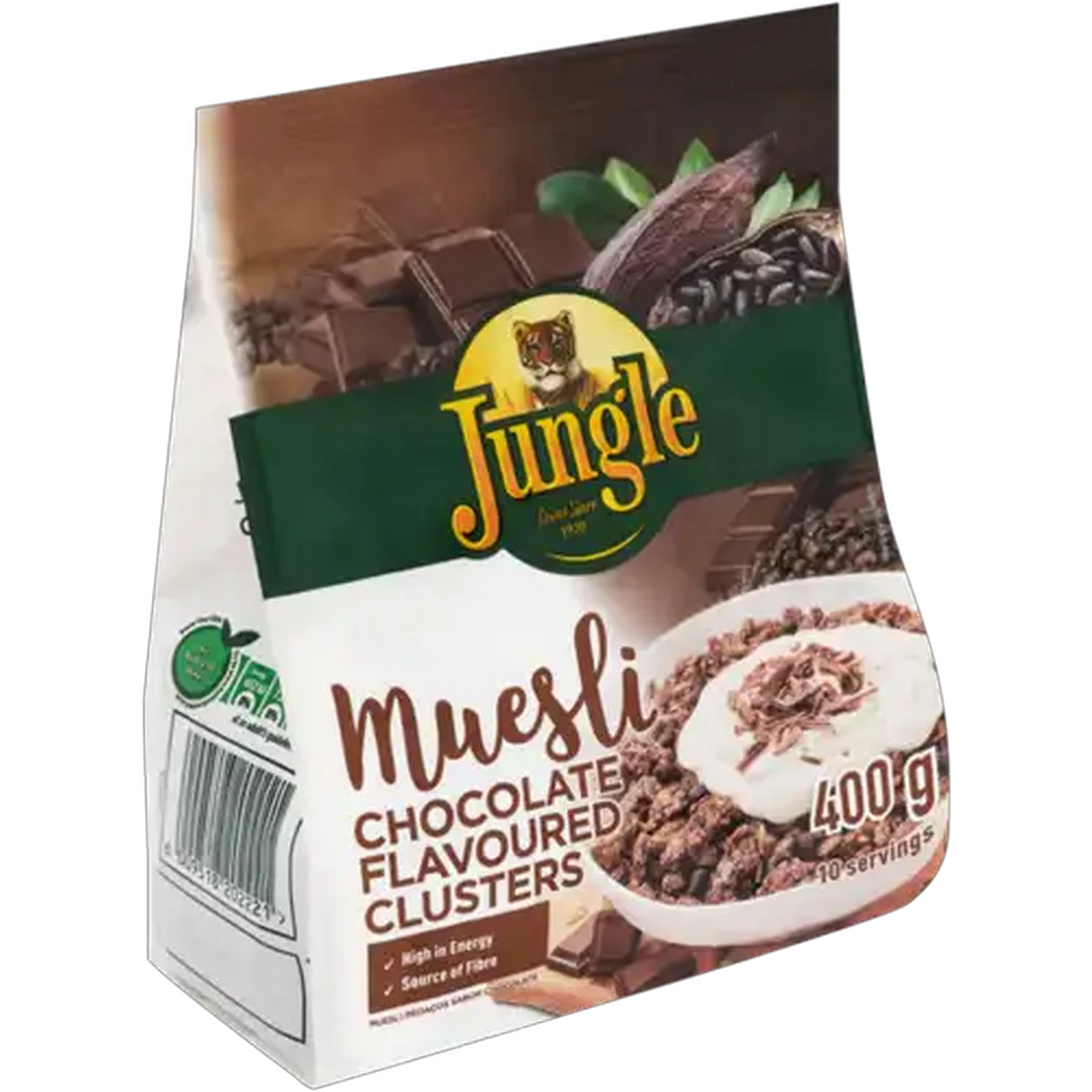 Image of Jungle Chocolate Flavoured Clusters Muesli 400g