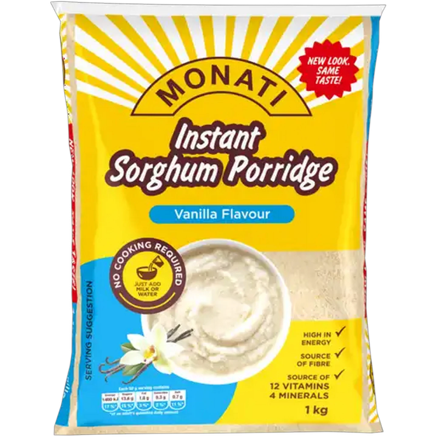 Image of Monati Mabela Instant Vanilla Flavoured Porridge Pack 1kg