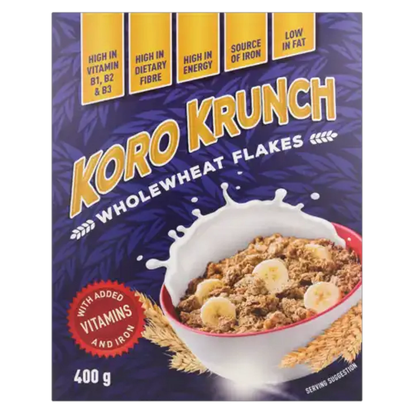 Image of Koro Krunch Wholewheat Flakes 400g