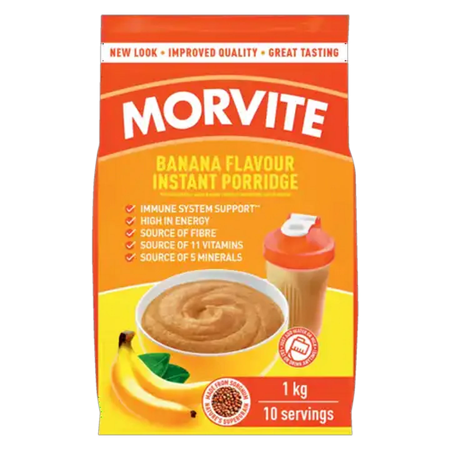 Image of Morvite Original Banana Flavoured Instant Porridge 1kg