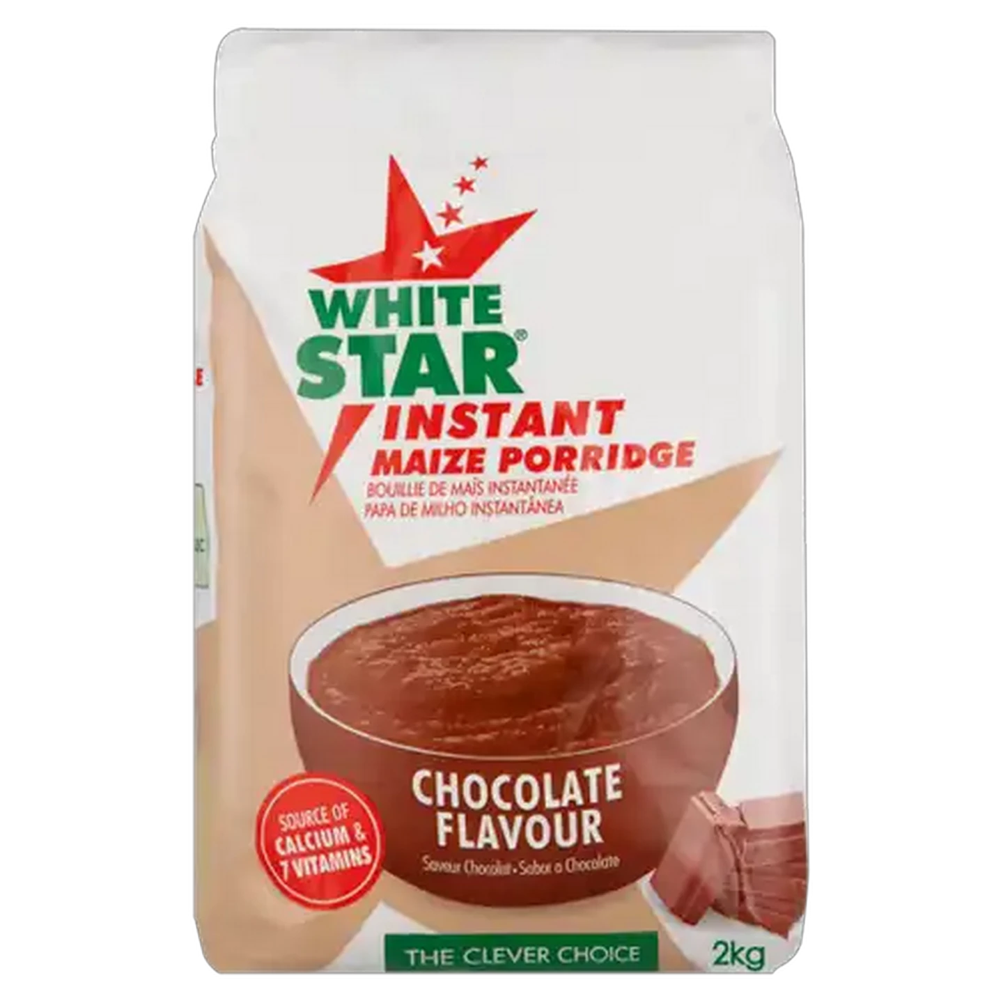 Image of White Star Chocolate Flavour Instant Maize Porridge 2kg