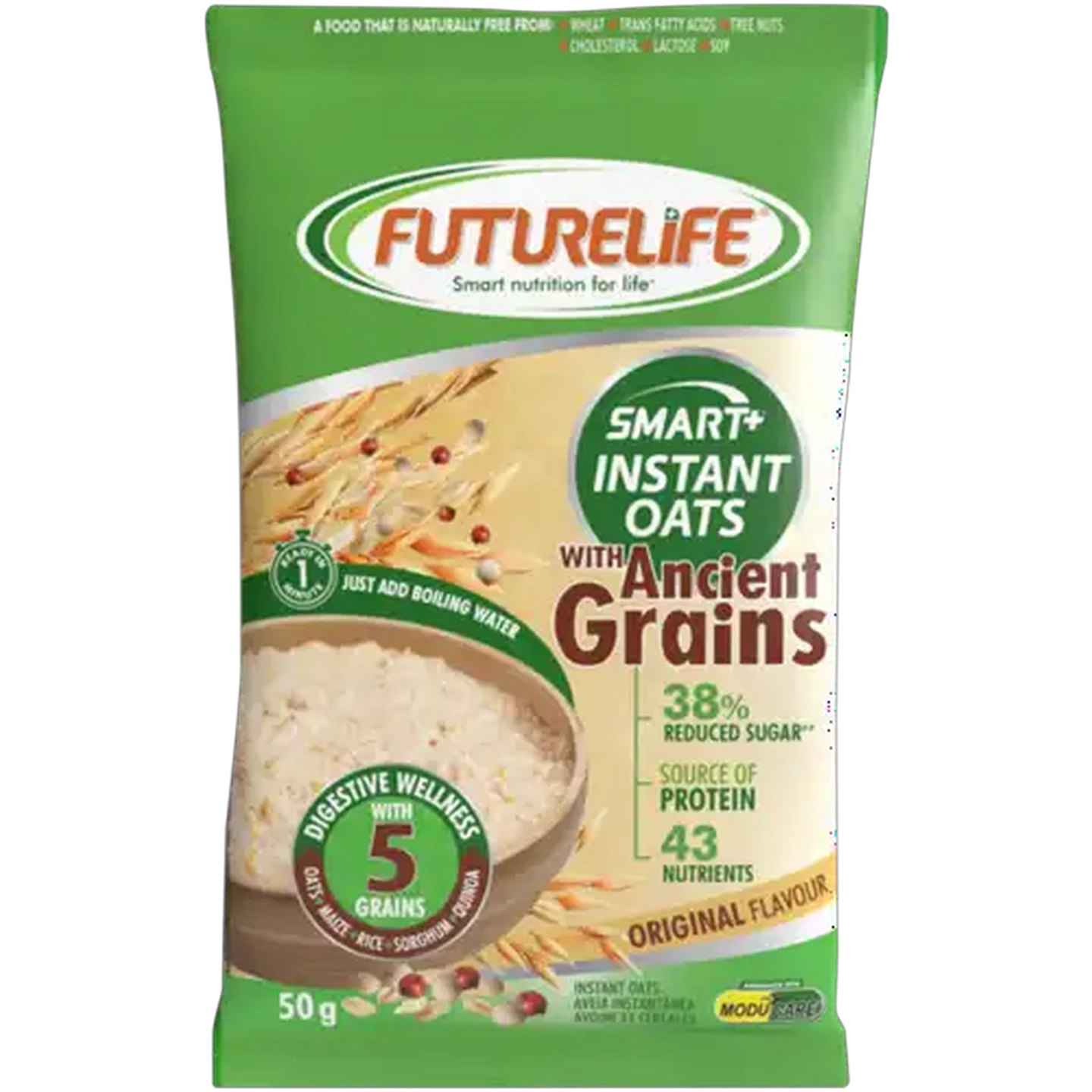 Image of FUTURELIFE Smart Original Flavour Instant Oats with Ancient Grains 50g