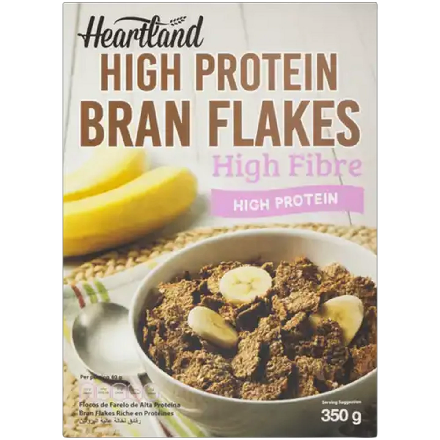 Image of Heartland High Protein Bran Flakes 350g
