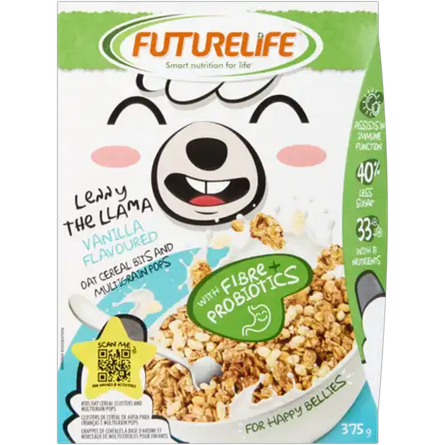 Image of FUTURELIFE Kids Vanilla Flavoured Oat Cereal Bits & Multigrain Pops 375g