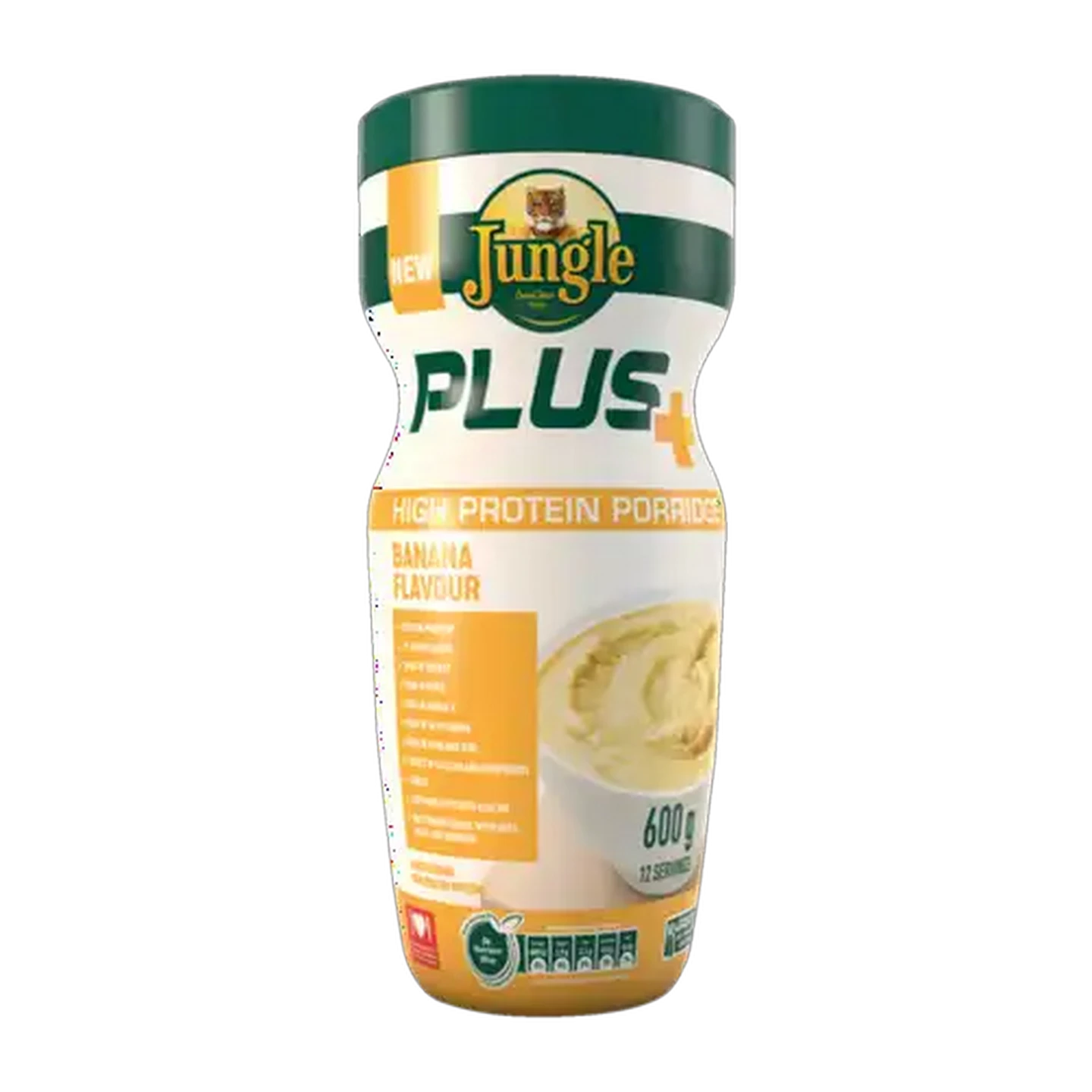 Image of Jungle Plus Banana Flavoured High Protein Porridge 600g