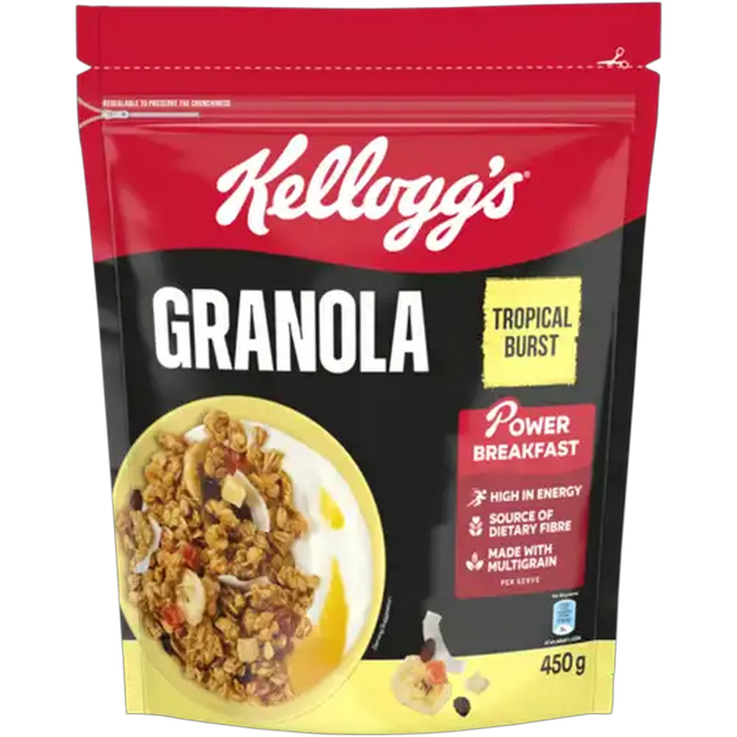 Image of Kellogg's Tropical Burst Granola 450g