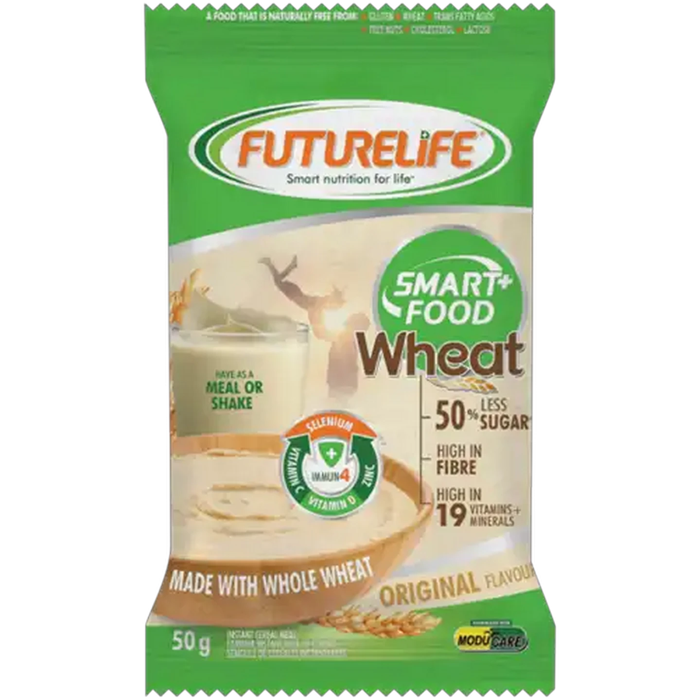 Image of FUTURELIFE Smart Food Instant Original Flavoured Whole Wheat Cereal Sachet 50g