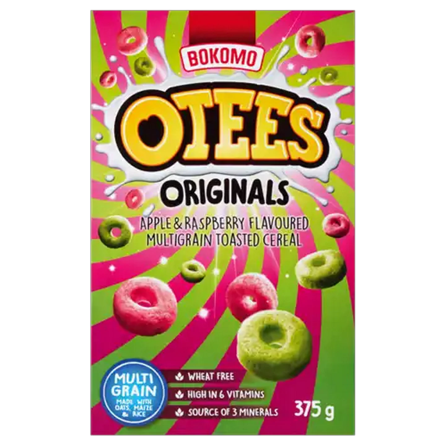 Image of OTEES Original Apple & Raspberry Flavoured Cereal 375g