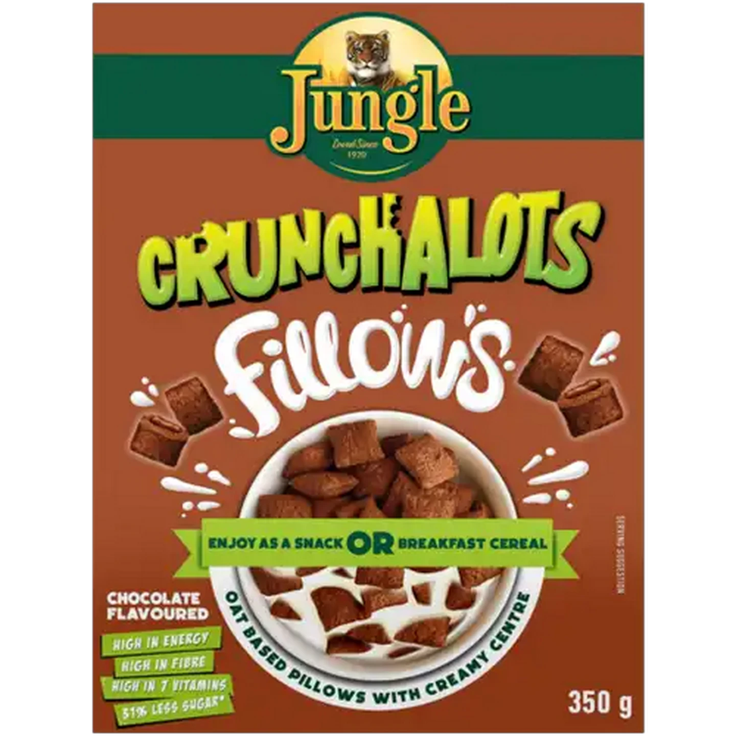 Image of Jungle Chocolate Crunchalots Fillows Cereal 350g